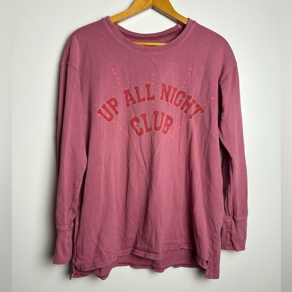 aerie Tops - Ofline By Aerie Up all night Club Long Sleeve Sweatshirt Size S oversized
